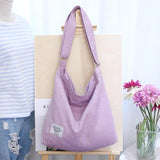 Large Canvas Tote Bag for Women - Retro Style Shoulder Bag