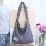 Large Canvas Tote Bag for Women - Retro Style Shoulder Bag
