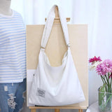 Large Canvas Tote Bag for Women - Retro Style Shoulder Bag