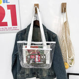 Summer PVC Women Large Capacity Shoulder Bag