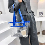 Summer PVC Women Large Capacity Shoulder Bag