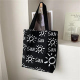 Canvas Women's Handbags Large Capacity Literary Shoulder Bag For Girls Student