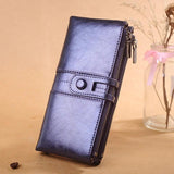 Women's Vintage PU Wallet Anti Thief Purse Mini Handheld Money Pouch