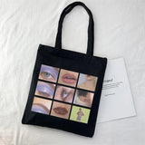 Punk Handbag Large Capacity Canvas Bag