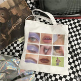Punk Handbag Large Capacity Canvas Bag