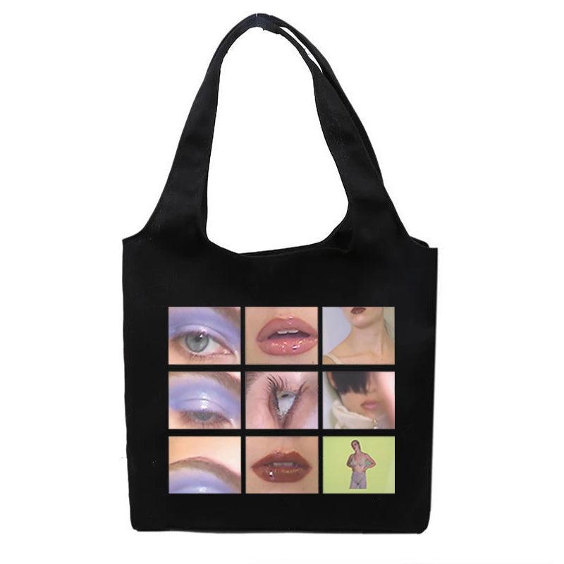 Punk Handbag Large Capacity Canvas Bag