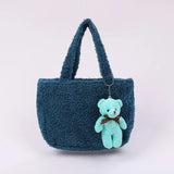 Plush Insulation Bag Autumn Winter Portable Small Thermal Lunch Box