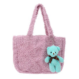 Plush Insulation Bag Autumn Winter Portable Small Thermal Lunch Box