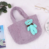 Plush Insulation Bag Autumn Winter Portable Small Thermal Lunch Box