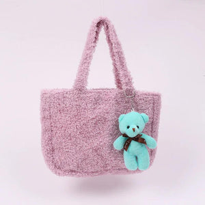 Plush Insulation Bag Autumn Winter Portable Small Thermal Lunch Box
