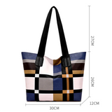 Women Large Capacity Handbag Retro PU Leather Shoulder Bag