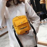 Canvas Messenger Bag For Women Casual Shoulder Bag Female Student Shopping Handb