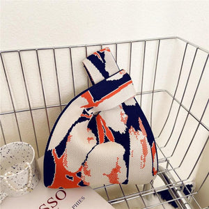 Butterfly Pattern Knitted Handbag Women's Autumn Winter Summer Sho...