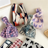 Butterfly Pattern Knitted Handbag Women's Autumn Winter Summer Sho...