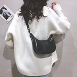 Crocodile Pattern Shoulder Bag Small Crossbody Female Handbag