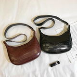 Crocodile Pattern Shoulder Bag Small Crossbody Female Handbag
