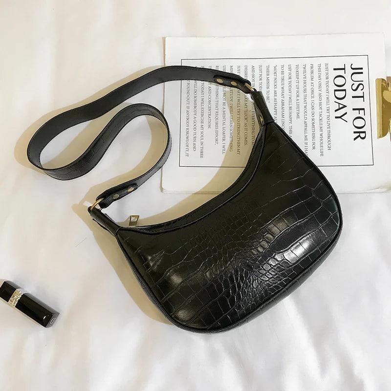 Crocodile Pattern Shoulder Bag Small Crossbody Female Handbag