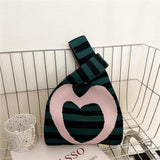 Chinese Style Knitting Handbag Autumn Winter Summer Shoulder Bag