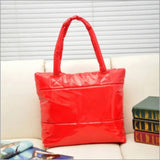 Women Space Pad Cotton Feather Down Bucket Handbag
