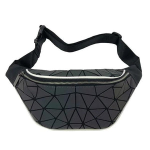 Luminous Waist Bags Women Waist Fanny Packs Belt Bag Geometric Chest Handbag Pou