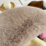 Faux Fur Small Shoulder Messenger Bag Soft Plush Ladies Women Mini Phone Bag