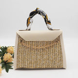 Mini Straw Bag Weave Handbag Portable Cross Body Messenger Bags