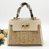 Mini Straw Bag Weave Handbag Portable Cross Body Messenger Bags