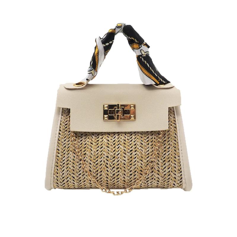 Mini Straw Bag Weave Handbag Portable Cross Body Messenger Bags