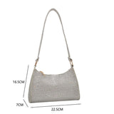 Female Rhinestones Underarm Shoulder Bags Evening Totes Bags