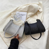 Female Rhinestones Underarm Shoulder Bags Evening Totes Bags