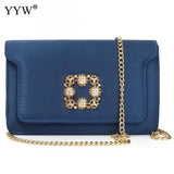 Diamond Ladies Evening Bag Nylon Silky Surface For Lady Crossbody