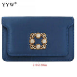 Diamond Ladies Evening Bag Nylon Silky Surface For Lady Crossbody