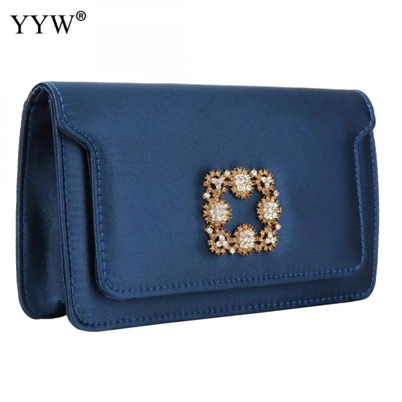 Diamond Ladies Evening Bag Nylon Silky Surface For Lady Crossbody