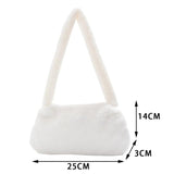 Vintage Animal Pattern Plush Mini Shoulder Bag
