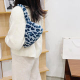Vintage Animal Pattern Plush Mini Shoulder Bag