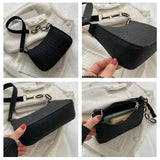 Women's Felt Shoulder Bag Armpit Handbag Purse Saddle Bag