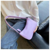 Retro PU Leather Top Handle Bag Small Shoulder Handbag