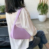 Retro PU Leather Top Handle Bag Small Shoulder Handbag