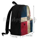 Distressed Vintage Flag Of Dominican Republic Outdoor Hiking Backpack