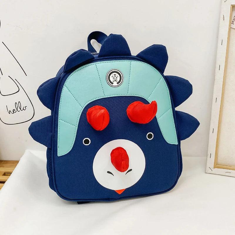 3D Cartoon Dinosaur Kids Backpack Baby School Bag Boys Girls Waterproof
