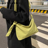 Women's Crossbody Bag with Knotted Chain Straps