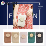 Women Straw Shoulder Crossbody Bag Woven Summer Ladies Handbag