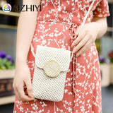 Women Straw Shoulder Crossbody Bag Woven Summer Ladies Handbag
