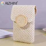 Women Straw Shoulder Crossbody Bag Woven Summer Ladies Handbag