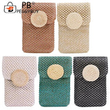 Women Straw Woven Shoulder Bag Summer Beach Holiday Girls Casual Travel Handbag
