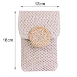 Women Straw Woven Shoulder Bag Summer Beach Holiday Girls Casual Travel Handbag