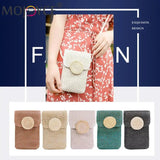 Straw Woven Shoulder Bag for Summer Beach Holiday