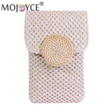 Straw Woven Shoulder Bag for Summer Beach Holiday