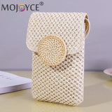 Straw Woven Shoulder Bag for Summer Beach Holiday