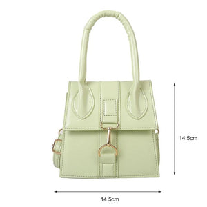 Mini Crossbody Bag PU Leather Top-Handle Ladies Shoulder Casual Messenger Handba